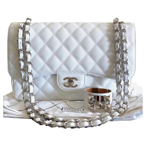 white chanel jumbo bag|chanel vintage jumbo.